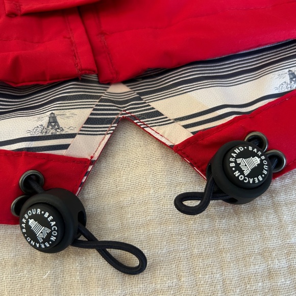 Barbour: Trevose Anorak Jacket, Red, Size: US 6 (fits like a s/m) LIKE NEW - Picture 4 of 13